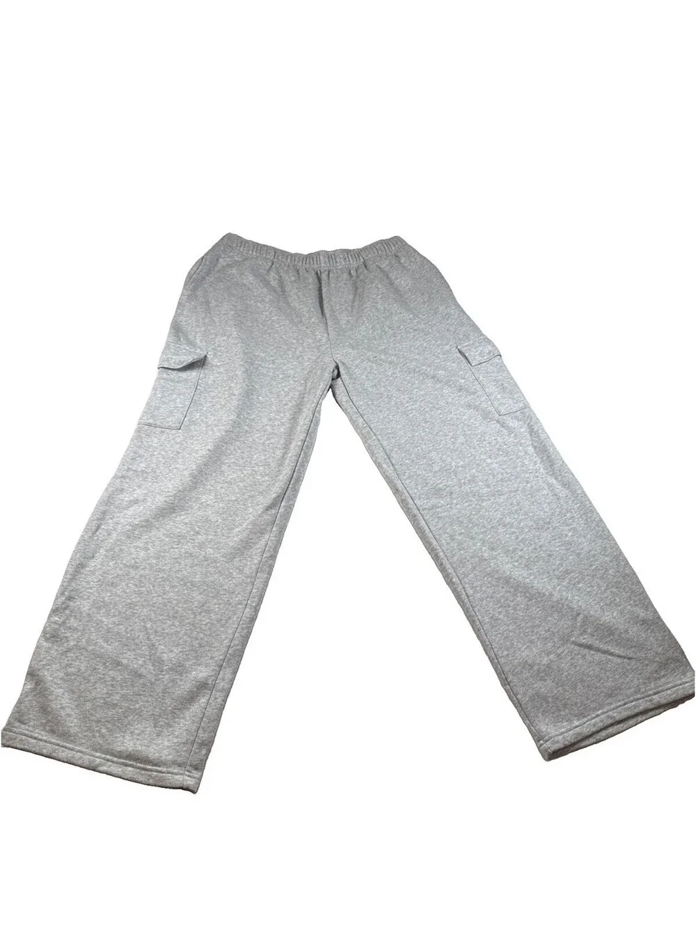 No Boundaries Women’s Gray Fleece Cargo Street Ware Size XL 16-18 Pre Owned